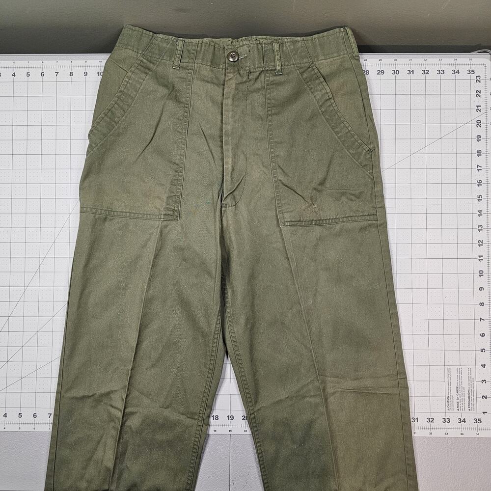 Vintage OG 507 Pants 32x30 Trousers Utility 70s Military Army Olive Green Retro